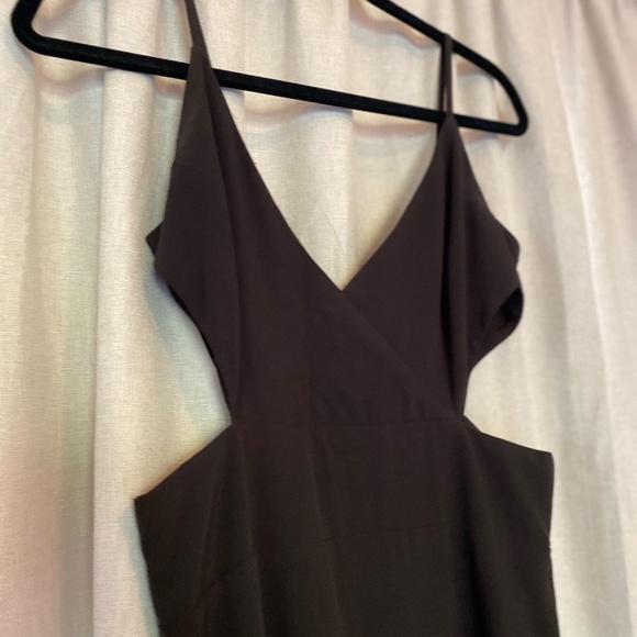 Black Cut Out Maxi Floor Length Dress, Size 8 - Picture 4 of 6